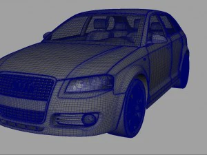audi a3 sportback 2008 3D Model