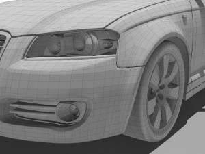 audi a3 sportback 2008 3D मॉडल