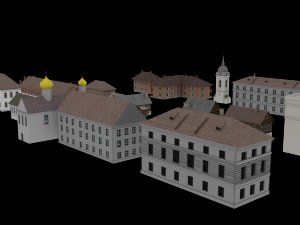 ussr village pack 3D Model