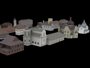 ussr village pack 3D Model