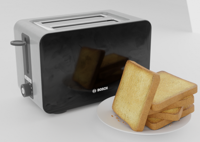 toaster 3D Model .c4d .max .obj .3ds .fbx .stl .blend 