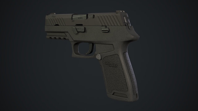 sig sauer p320 3Dモデル .c4d .max .obj .3ds .fbx .stl .blend 