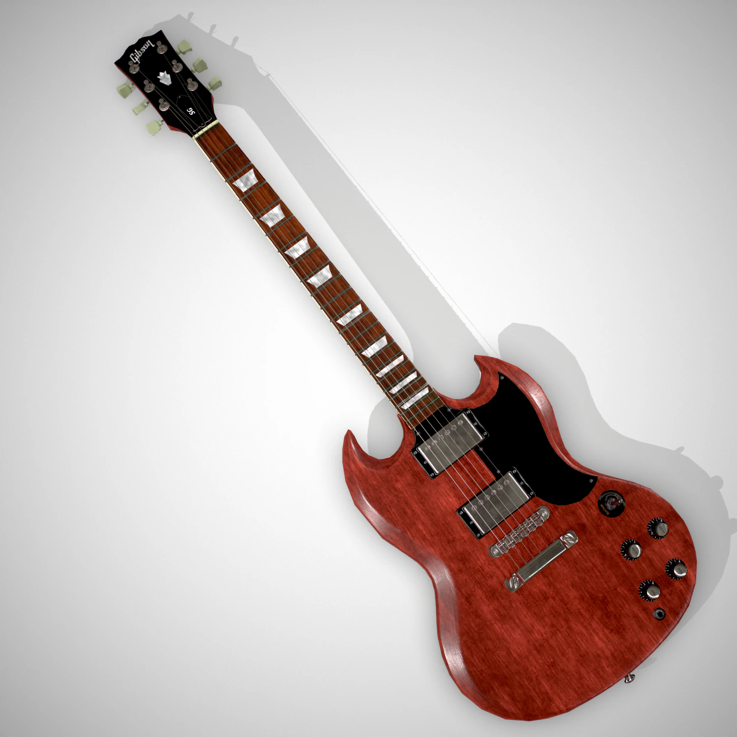 - gibson sg reissue 61 3D Model .c4d .max .obj .3ds .fbx .stl .blend