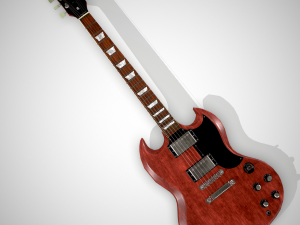 - gibson sg reissue 61 3D मॉडल