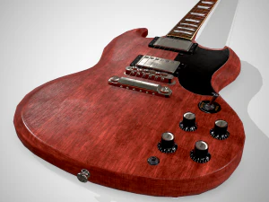 - gibson sg reissue 61 3D Model