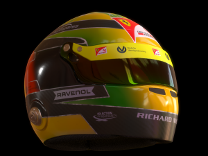 mick schumacher helmet f1 2019 Modelo 3D