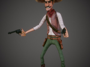cowboy character 3D Model