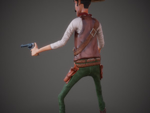 cowboy character 3D Model