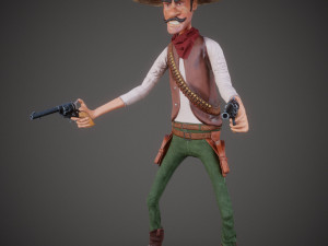 cowboy character 3D Model