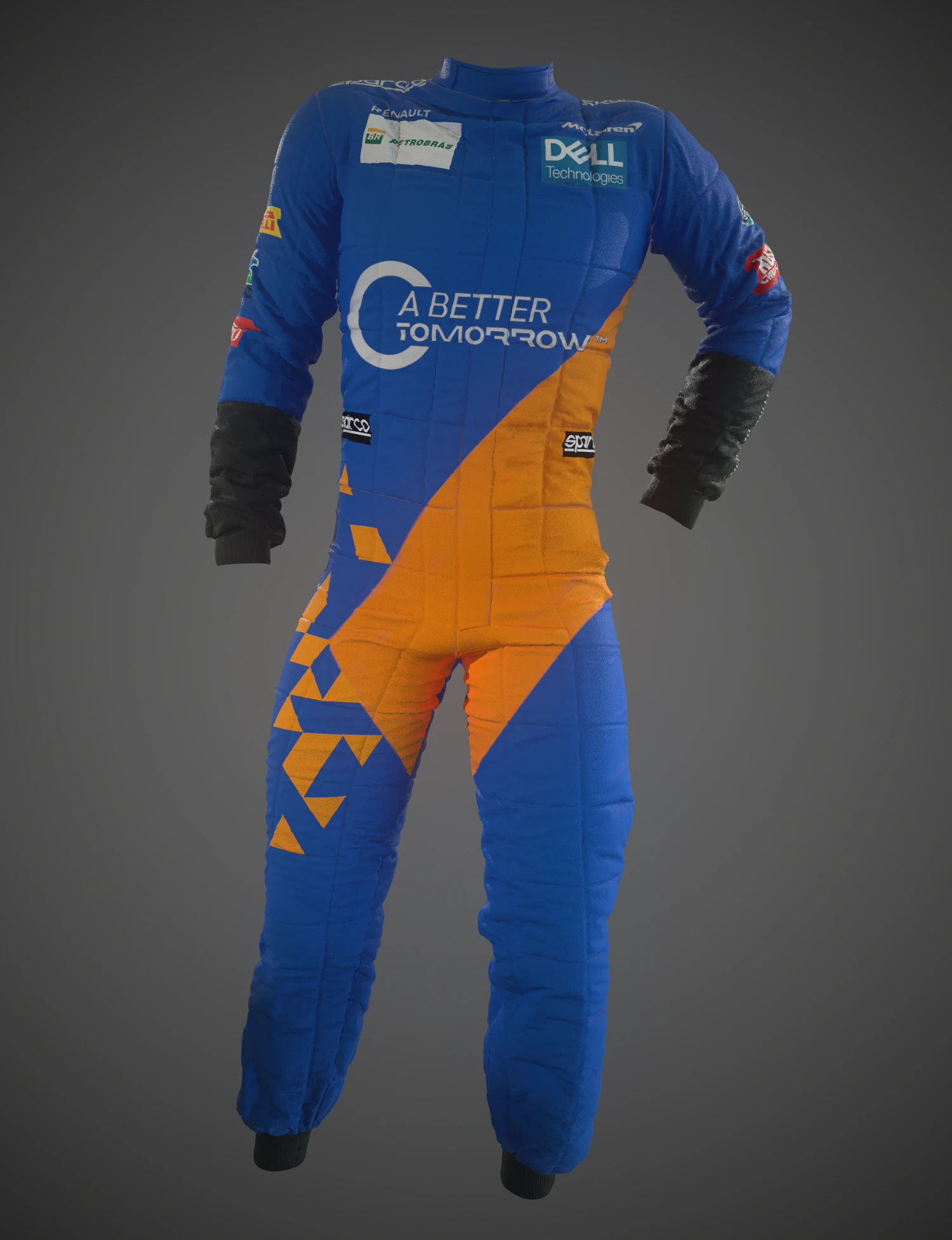 overall f1 team 3D Model .c4d .max .obj .3ds .fbx .stl .blend 