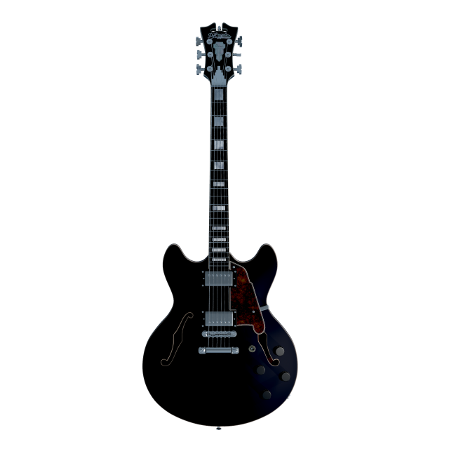 dangelico premier dc guitar 3D Model .c4d .max .obj .3ds .fbx .stl .blend 