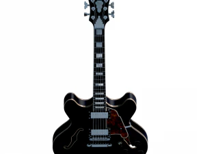 dangelico premier dc guitar 3D Model