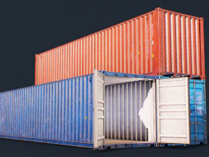 shipping container pack 3D Model