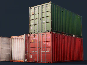 shipping container pack 3D Model