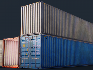 shipping container pack 3D Модель