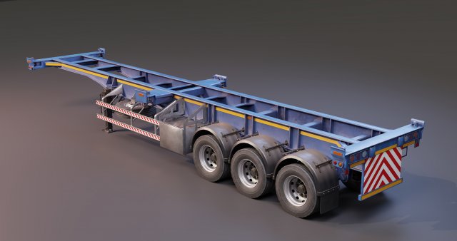 skelton trailer 3D Model .c4d .max .obj .3ds .fbx .stl .blend 