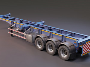 skelton trailer 3D-Modell