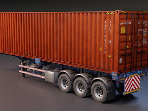 skelton trailer 3D Model