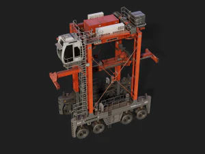 straddle carrier 3D Model
