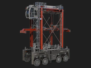 straddle carrier 3D Model