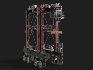 straddle carrier 3D Model