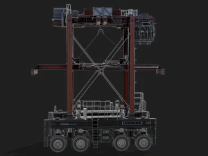 straddle carrier 3D Model