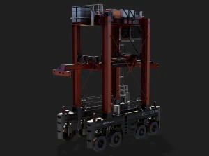 straddle carrier 3D Model