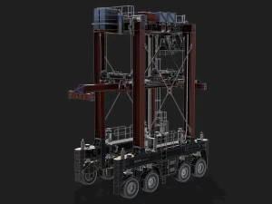 straddle carrier 3D Model