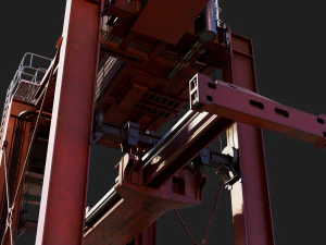 straddle carrier 3D Model