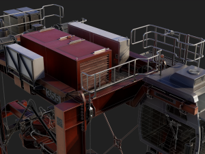 straddle carrier 3Dモデル
