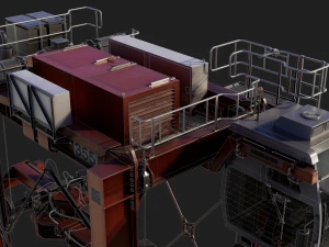 straddle carrier 3D Model