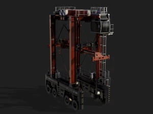 straddle carrier 3D Model