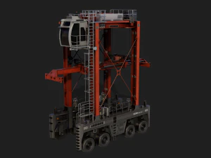 straddle carrier 3D Model
