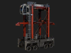 straddle carrier 3D Model