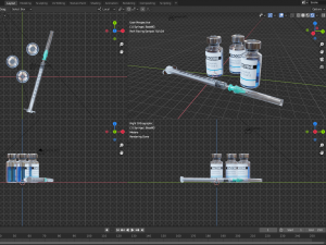 vaccine with syringe 3Dモデル