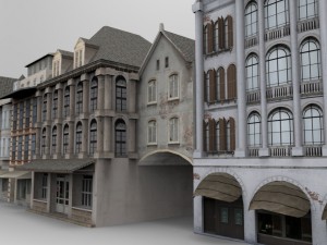 buildings for mobile games 3D 모델