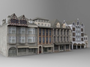 buildings for mobile games 3D 모델