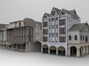 buildings for mobile games 3D 모델
