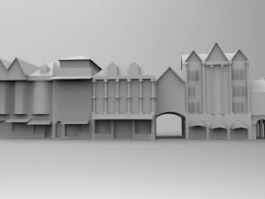buildings for mobile games 3D Model