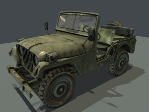 jeep 106 low poly 3D 模型