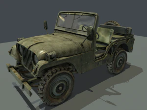 jeep 106 poli rendah Model 3D