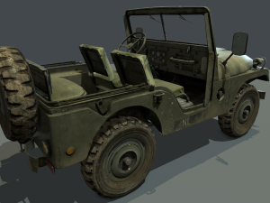 jeep 106 low poly 3D Model