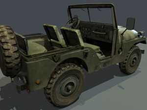jeep 106 low poly 3D Model