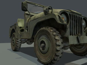 jeep 106 low poly 3D Model