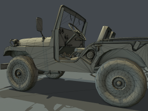 jeep 106 low poly 3D Model