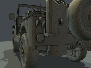 jeep 106 low poly 3D Model
