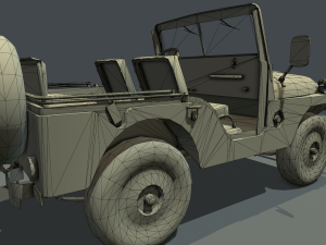 jeep 106 low poly 3D Model