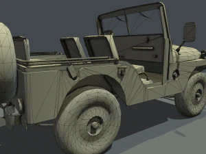 jeep 106 low poly 3D Model