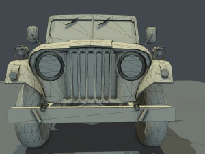 jeep 106 low poly 3D Model