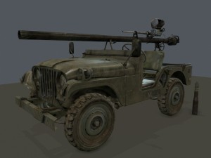 jeep 106 low poly 3Dモデル